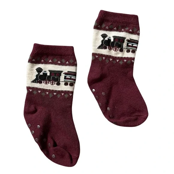 JANIE & JACK | Train Overalls + Matching Socks - Picture 2 of 6